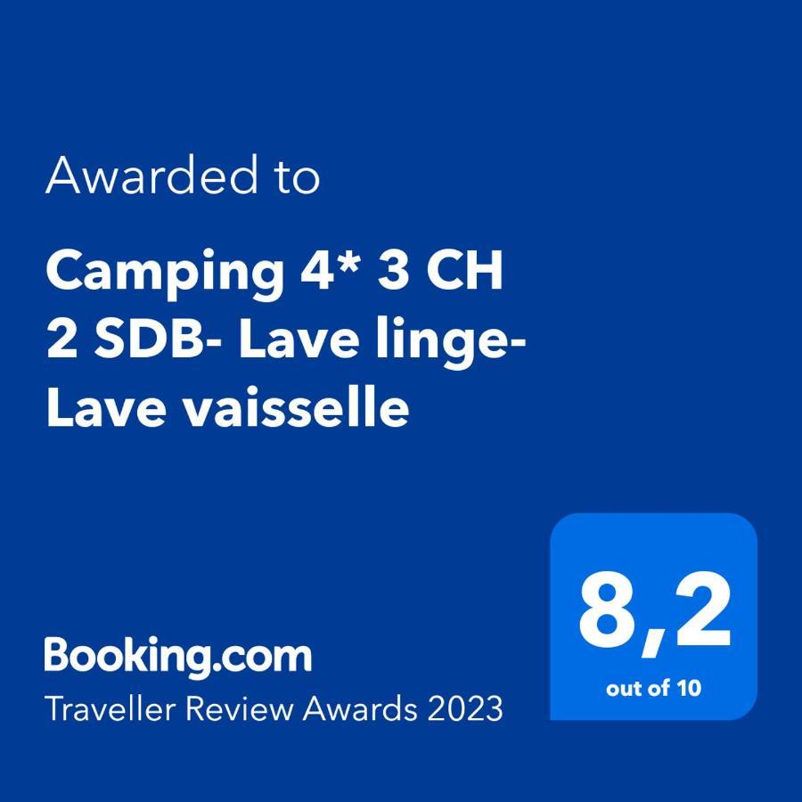 Camping 4* 3 Ch 2 Sdb- Lave Linge- Lave Vaisselle Onzain Exteriör bild